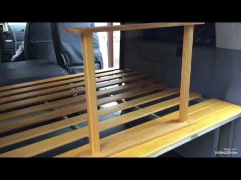 Видео: Shelf-sleeping bag in VW Caravelle T5 Полка-спальник в VW Caravella T5