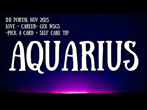 Видео: ❤️ВОДОЛЕЙ♒«Боже мой, КТО-ТО ОТЧАЯННО ХОЧЕТ СОЕДИНИТЬ ВОДОЛЕЯ, пока ВЫ НАХОДИТЕ ЛЮБОВЬ!» НОЯБРЬ 2025