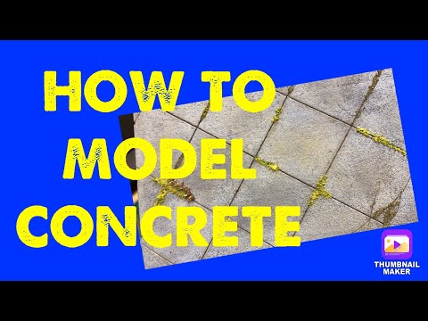 Видео: Как моделировать бетон