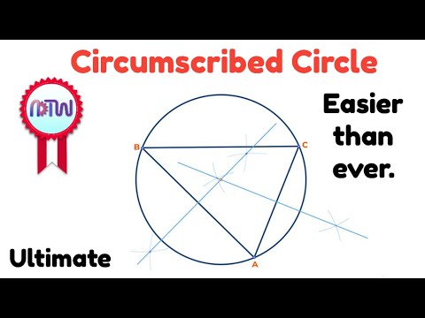 Видео: Как нарисовать идеальную описанную окружность вокруг треугольника | Пошаговое руководство