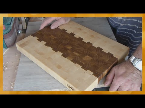 Видео: Как сделать торцевую доску с оригинальным рисунком. DIY