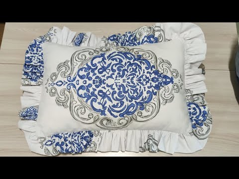 Видео: (DIY) Красивая наволочка с рюшами на подушку.