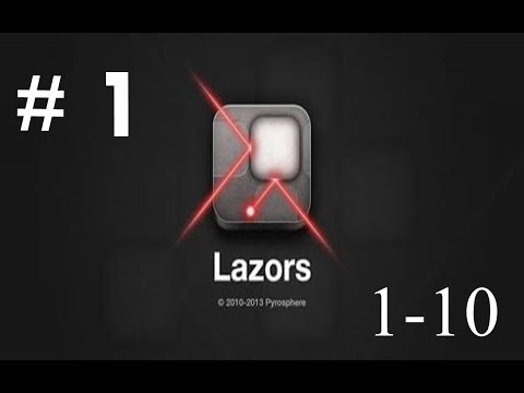 Видео: Обзор и Прохождение игры Lazors 1-10 уровни