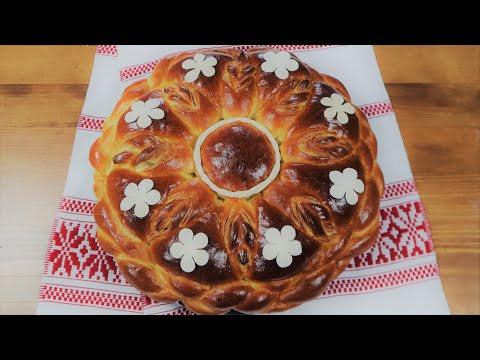 Видео: Плетеный хлеб, нежный и пушистый