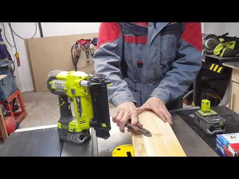 Видео: Обзор, отзыв на нейлер RYOBI R18N18G