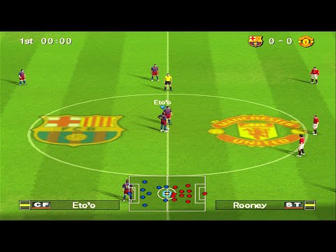 Видео: Winning Eleven 10 — «Барселона» против «Манчестер Юнайтед» | PS2