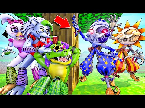 Видео: СОЛНЦЕ И ЛУНА ИЩУТ НАС! АНИМАТРОНИКИ СПРЯТАЛИСЬ В НЫЧКЕ! ПРЯТКИ ФНАФ В МИРЕ МАЙНКРАФТ В Garry`s Mod