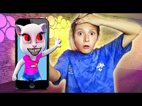 Видео: Говорящая АНЖЕЛА ВЫЛЕЗЛА из ИГРЫ в реальную жизнь !