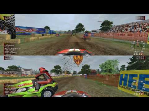 Видео: Lawnmower Racing Mania 2007 - Гонка 2 - С Ванзиком
