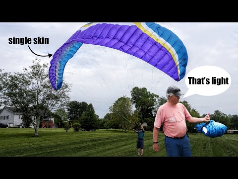 Видео: Обзор однослойного параплана Independence Grasshopper... и отказавший двигатель 🥸