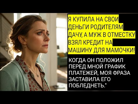 Видео: Я купила дачу для родителей… Но месть мужа шокировала меня!
