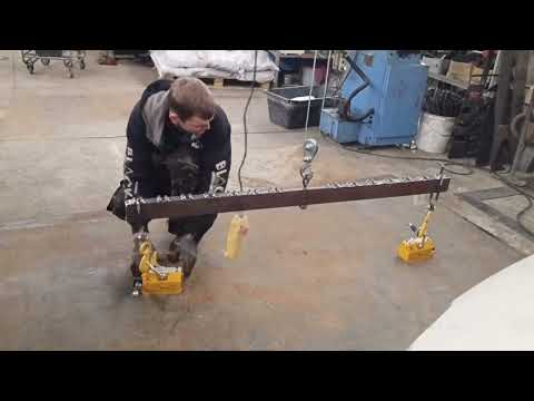 Видео: траверса для грузоподъёмных магнитов