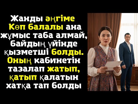 Видео: Жанды әңгіме - Көп балалы ана жұмыс таба алмай, байдың үйінде қызметші болды. Оның кабинетін