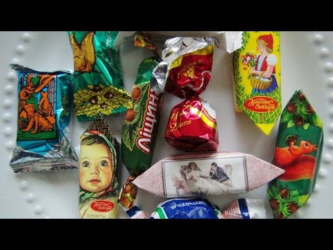 Видео: SassEsnacks ASMR: Russian & Polish Candy | Русские конфеты | Polskie słodycze | Eating Sounds