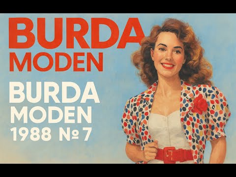 Видео: 🎀 BURDA MODEN 1988 №7 🎀Це просто казка!!!