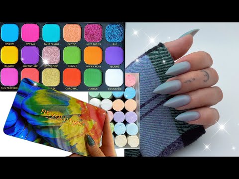 Видео: Когти-мелки 🎨 дизайн тенями ДЛЯ ГЛАЗ 🫨