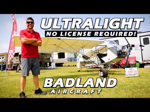 Видео: Сверхлёгкий самолёт без лицензии! Badland Aircraft — Ошкош 2023