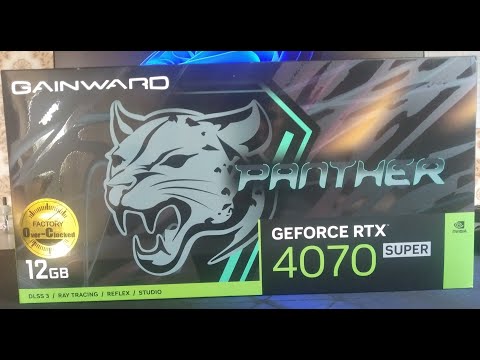 Видео: Gainward Rtx 4070 Super Panther Oc - Обзор и тест температур