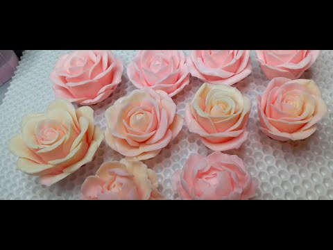 Видео: Новые формы для мыла. РОЗЫ. ПИОН.