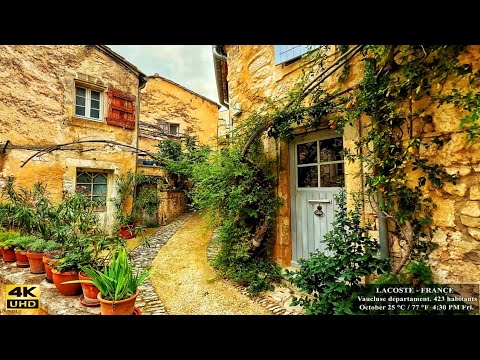 Видео: Лакост - Удивительная традиционная французская деревня - Самые красивые деревни Франции