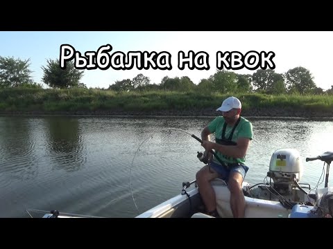 Видео: в какой момент подсекать сома ? рыбалка с квоком на реке , и поклевка крупного сома