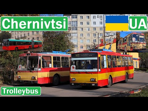 Видео: 🇺🇦 CHERNIVTSI TROLLEYBUS/ Черновицкий троллейбус 2020【4K】