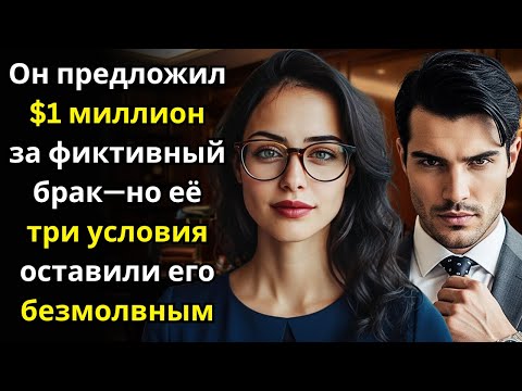 Видео: Он предложил $1 миллион за фиктивный брак—но её три условия оставили его безмолвным