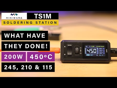 Видео: [СОВЕРШЕННО НОВАЯ] Паяльная станция Miniware TS1M ⭐ 450ºC 200 Вт