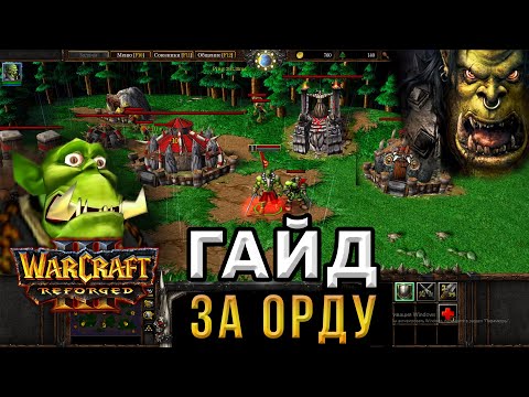 Видео: Гайд За ОРДУ для НОВИЧКОВ - WarCraft 3:Reforged - Как играть за ОРКОВ в ВАРКРАФТ 3