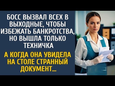 Видео: Босс вызвал всех в выходные, чтобы избежать банкротства, но вышла только техничка…