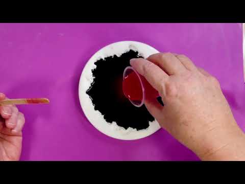 Видео: Dark Elegance | 3D-цветущая роза из чёрной смолы + фон из чёрного ларимара @marie-LouiseArt