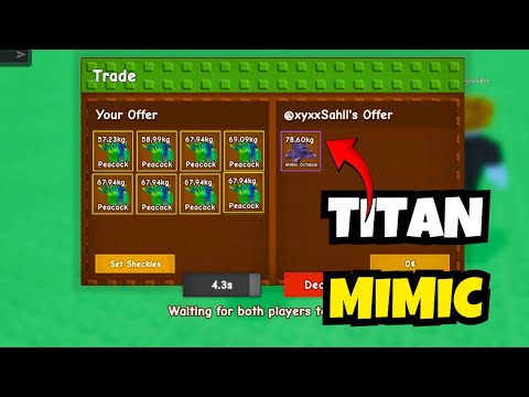 Видео: Я ОБМЕНЯЛ МНОГО ОГРОМНЫХ ПАВЛИНОВ НА ТИТАНА-МИМИКА в Grow A Garden 😱🔥