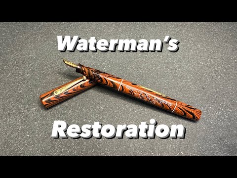 Видео: Демонстрационная ручка Waterman Ideal 52 Store — моя первая реставрация!
