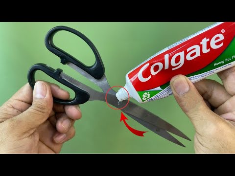 Видео: Нанесите зубную пасту на ножницы!!😱 Не ожидала, что она будет настолько эффективна