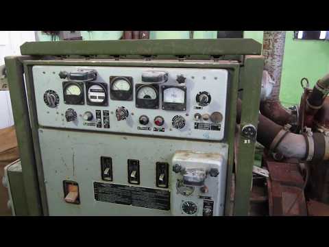 Видео: запуск дизеля 1д6 после 37 летнего простоя