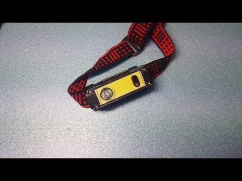 Видео: Налобный фонарь с большим COB, съемным 18650, датчиком взмаха и usb type C.