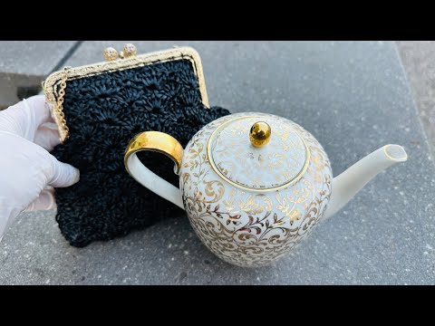 Видео: SPERRMÜLL  УДИВЛЯЕТ! СНАЧАЛА СУМОЧКА С БИЖУТЕРИЕЙ, ПОТОМ ФАРФОРОВЫЙ ЧАЙНИК.