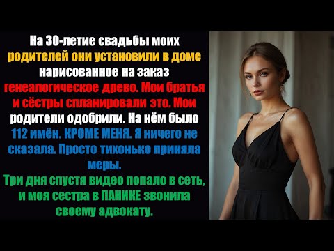 Видео: В доме моих родителей они сделали на заказ генеалогическое древо. На нём было 112 имён. Кроме меня.