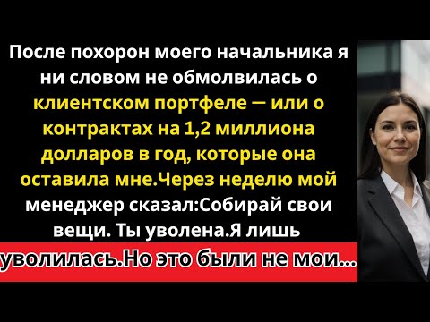 Видео: После похорон моего начальника я не сказала отделу кадров о клиентском портфеле на 1,2 миллиона