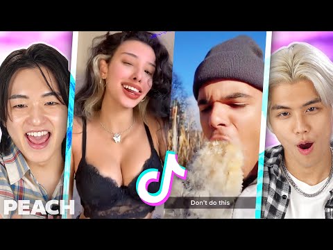 Видео: Корейцы реагируют на TikTok, которые заставят вас плюнуть на завтрак! | PEACH KOREA