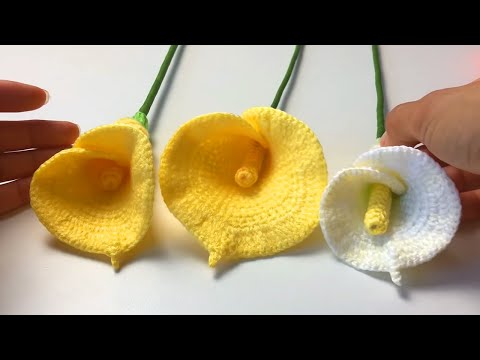 Видео: узор крючком калла лилии