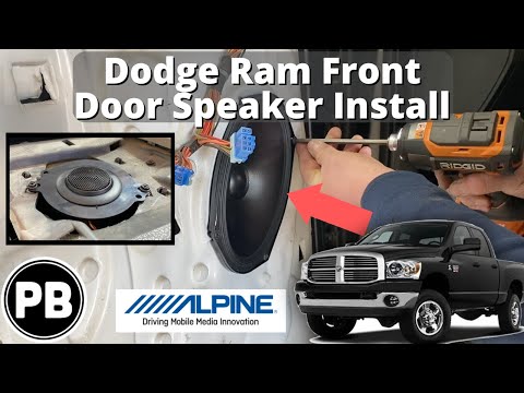 Видео: Установка динамика в переднюю дверь Dodge Ram 2006–2008 гг.