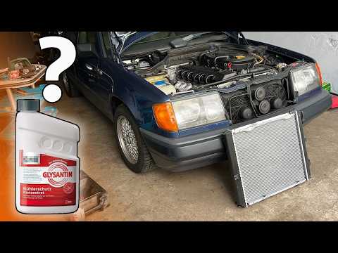Видео: Mercedes w124 замена радиатора охлаждения, охлаждающей жидкости G48