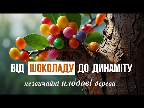 Видео: Незвичайні плодові дерева, які вас точно здивують.
