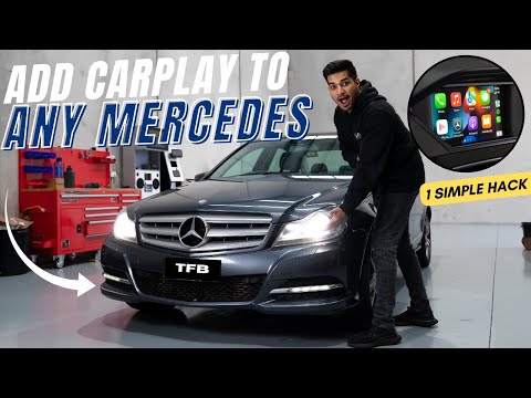 Видео: С помощью этого простого трюка вы можете легко добавить CarPlay к любому Mercedes.