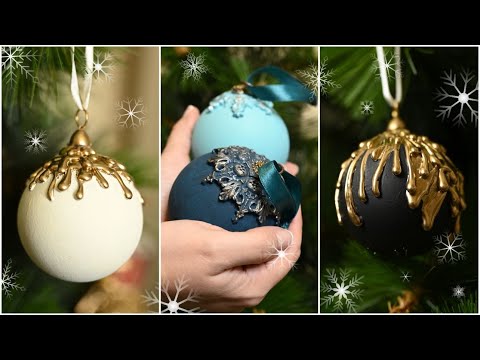 Видео: Новая жизнь дешевых елочных шаров / Переделка Фикс Прайс