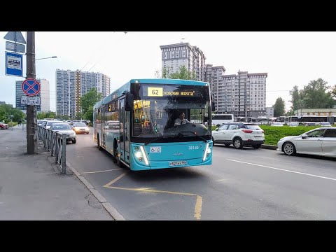 Видео: Автобус, маршрут №62 МАЗ-203.947 б.38140 (01.06.2022) Санкт-Петербург