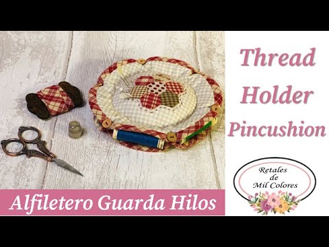 Видео: 066 игольница с местом для хранения катушки с нитками. Бесплатные шаблоны