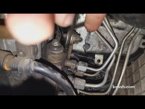 Видео: Лопнуло заднее крепление ТНВД на Mercedes Vario 612D 2.9d OM602