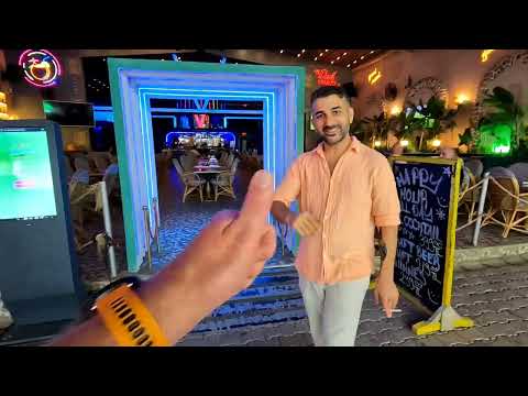 Видео: Oludeniz. Центральная улица, баров, вечером.